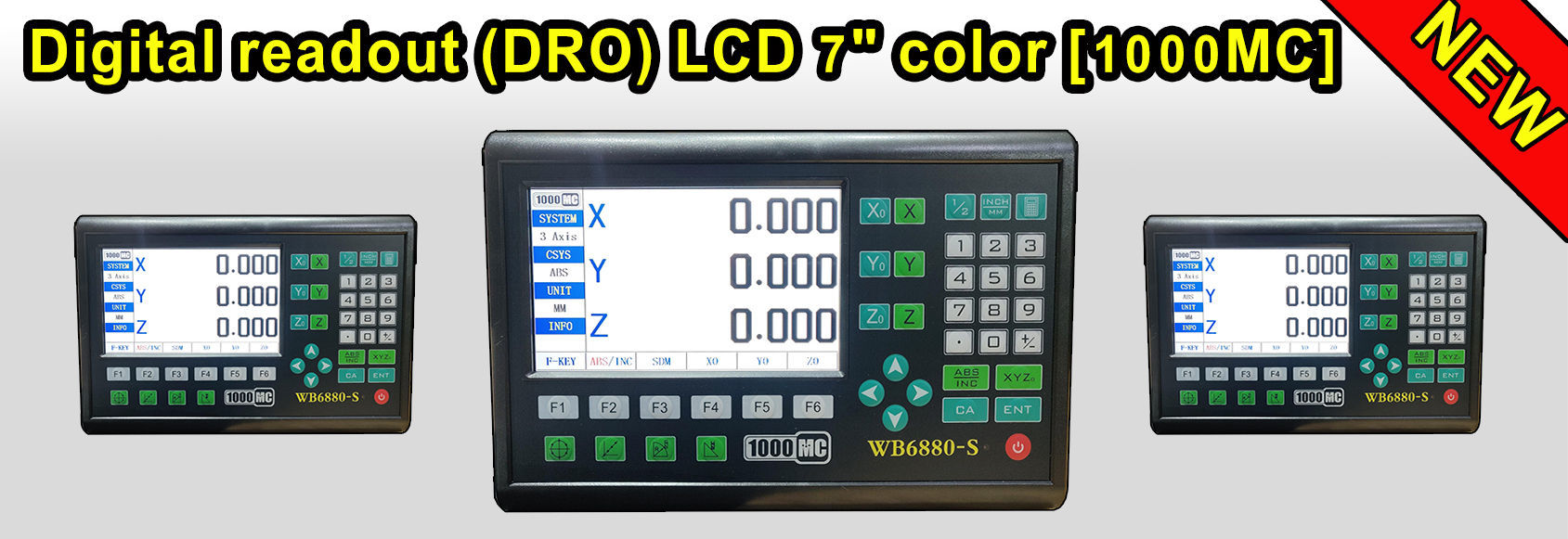 Digital readout LCD 1000MC